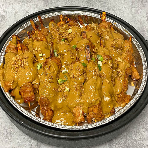 Afbeelding van Sate van dijfilet met pindasaus per kilo