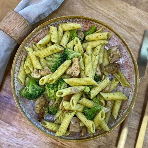 Afbeelding van Maaltijd pasta pesto