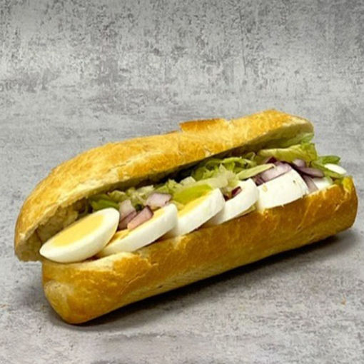 Afbeelding van Halve baguette ei met ui